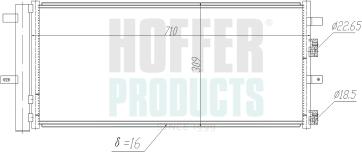 Hoffer 991291 - Конденсатор, кондиціонер autocars.com.ua