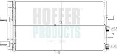 Hoffer 991299 - Конденсатор, кондиціонер autocars.com.ua