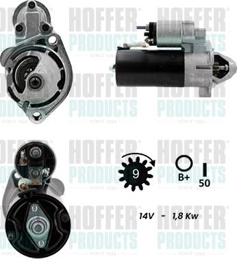 Hoffer H5010012G - Стартер autodnr.net