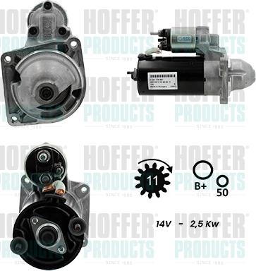 Hoffer H5010108G - Стартер autocars.com.ua