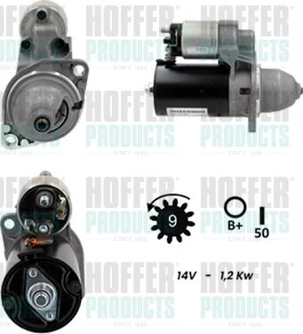 Hoffer H5010114G - Стартер autodnr.net