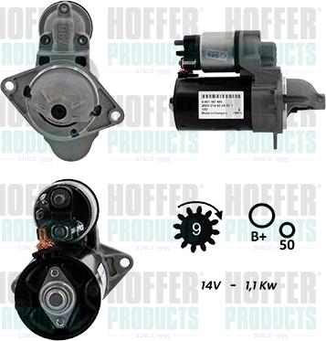 Hoffer H5010139G - Стартер autocars.com.ua