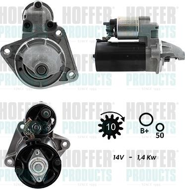 Hoffer H5010146G - Стартер autodnr.net