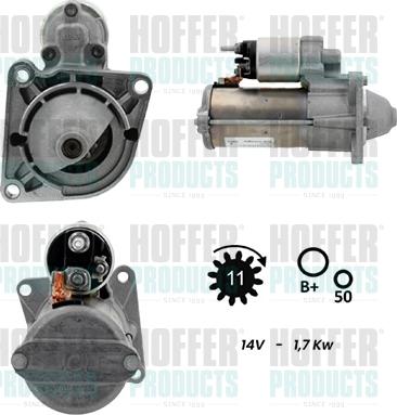 Hoffer H5010207G - Стартер avtokuzovplus.com.ua