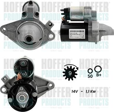 Hoffer H5010362G - Стартер autodnr.net