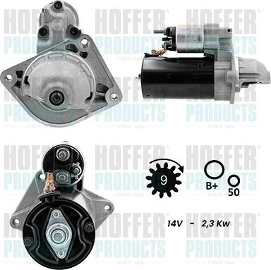 Hoffer H5010366G - Стартер autodnr.net