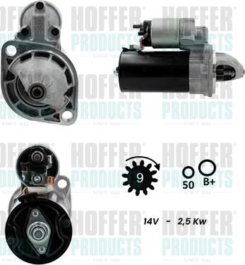 Hoffer H5010370G - Стартер avtokuzovplus.com.ua