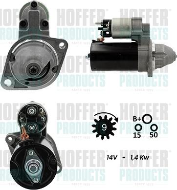 Hoffer H5010377G - Стартер autodnr.net