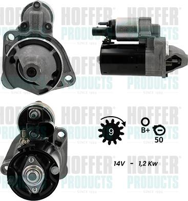 Hoffer H5010379G - Стартер autocars.com.ua