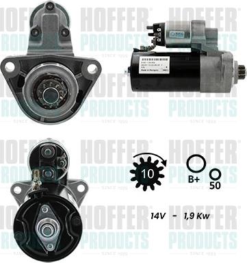 Hoffer H5010386G - Стартер avtokuzovplus.com.ua