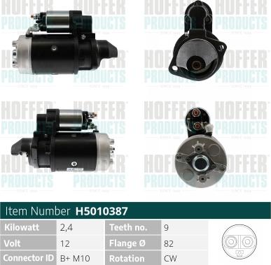 Hoffer H5010387 - Стартер autodnr.net