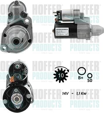 Hoffer H5010395G - Стартер avtokuzovplus.com.ua