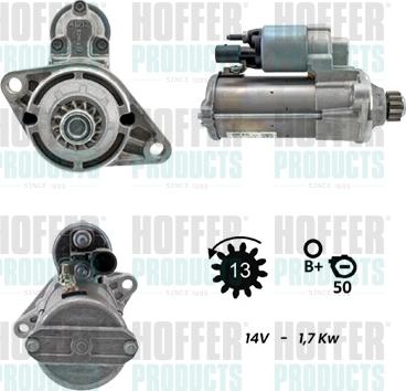 Hoffer H5010441G - Стартер avtokuzovplus.com.ua