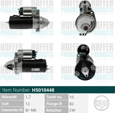 Hoffer H5010448 - Стартер autodnr.net