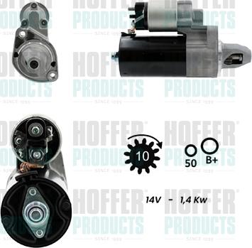 Hoffer H5010450G - Стартер autodnr.net