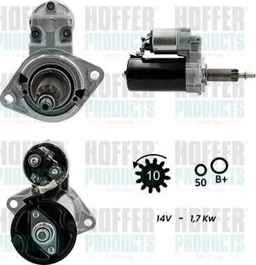 Hoffer H5010499G - Стартер autodnr.net