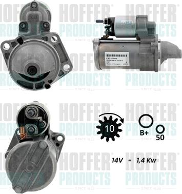 Hoffer H5010506G - Стартер avtokuzovplus.com.ua