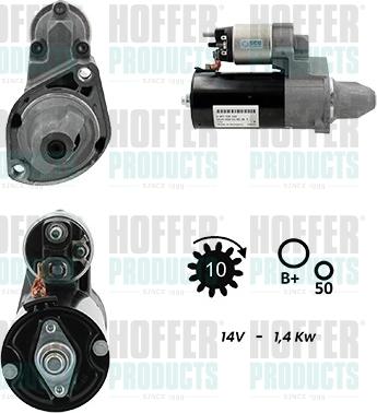 Hoffer H5010515G - Стартер avtokuzovplus.com.ua