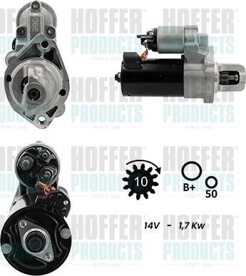 Hoffer H5010517G - Стартер avtokuzovplus.com.ua