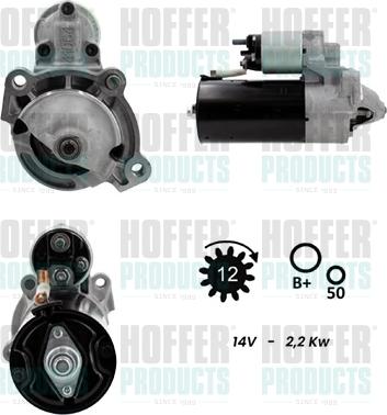 Hoffer H5010542G - Стартер autodnr.net