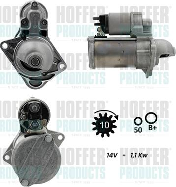 Hoffer H5010545G - Стартер autocars.com.ua