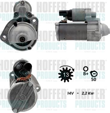 Hoffer H5010936G - Стартер autocars.com.ua