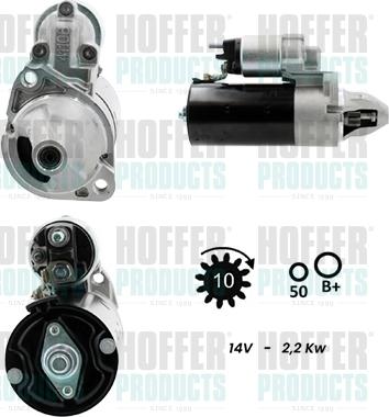 Hoffer H5010937G - Стартер autocars.com.ua