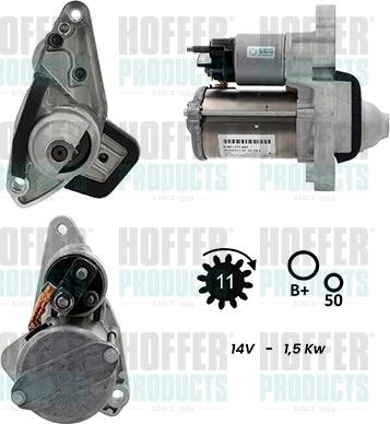 Hoffer H5010945G - Стартер avtokuzovplus.com.ua