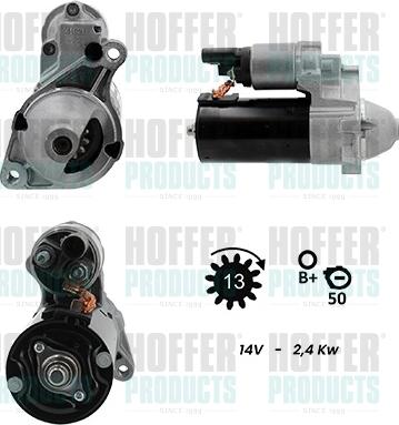 Hoffer H5010949G - Стартер avtokuzovplus.com.ua