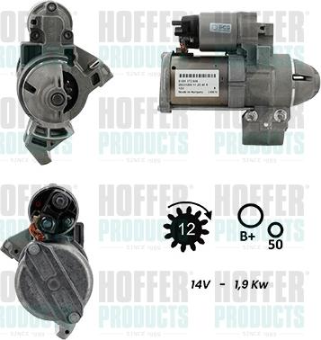 Hoffer H5010952G - Стартер avtokuzovplus.com.ua