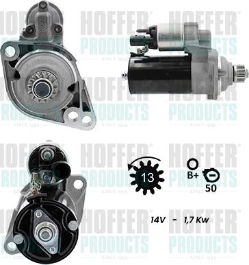 Hoffer H5010957G - Стартер autodnr.net