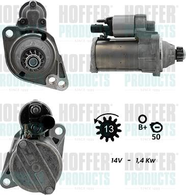 Hoffer H5010958G - Стартер autodnr.net