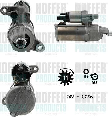 Hoffer H5010962G - Стартер autodnr.net