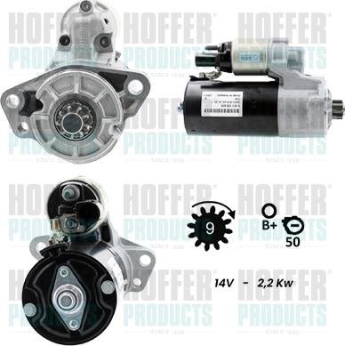 Hoffer H5010963G - Стартер avtokuzovplus.com.ua