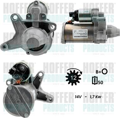 Hoffer H5010967G - Стартер avtokuzovplus.com.ua