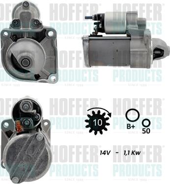 Hoffer H5010969G - Стартер autodnr.net