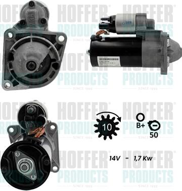 Hoffer H5010971G - Стартер autocars.com.ua