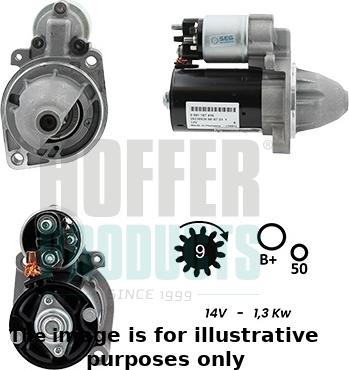 Hoffer H5010990 - Стартер autocars.com.ua