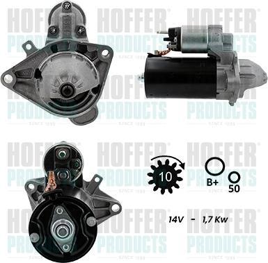 Hoffer H5010998G - Стартер autodnr.net