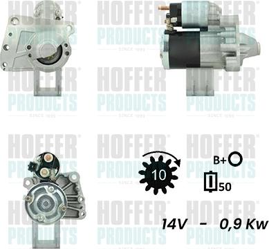 Hoffer H5035726G - Стартер avtokuzovplus.com.ua