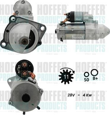 Hoffer H5110019G - Стартер autodnr.net