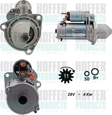 Hoffer H5110021G - Стартер avtokuzovplus.com.ua