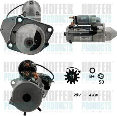 Hoffer H5110057G - Стартер avtokuzovplus.com.ua