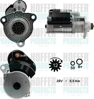 Hoffer H5110083G - Стартер autodnr.net