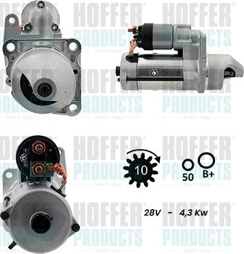 Hoffer H5110166G - Стартер avtokuzovplus.com.ua