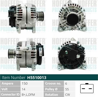 Hoffer H5510013G - Генератор autodnr.net