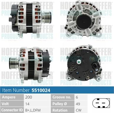 Hoffer H5510024 - Генератор autodnr.net