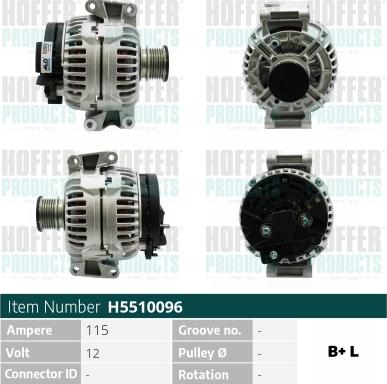 Hoffer H5510096 - Генератор autodnr.net