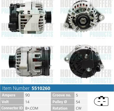 Hoffer H5510260 - Генератор autodnr.net