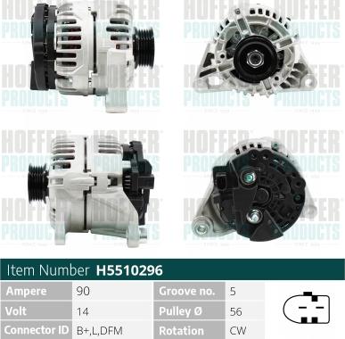 Hoffer H5510296G - Генератор autodnr.net